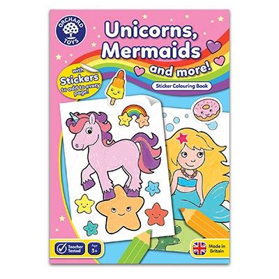 Orchard Toys Coloring Book - Unicorn Mermaid + Outer Space Colouring ...