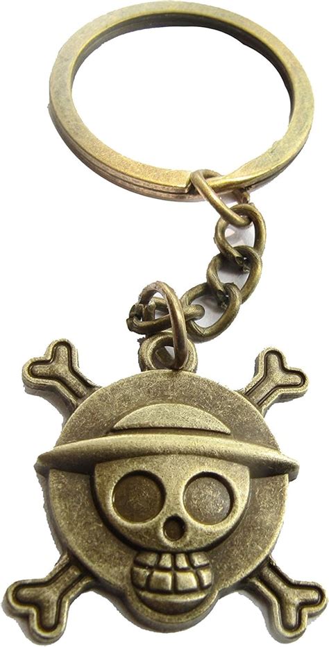 Reconnect Anime One Piece Pirates Monkey D.Luffy Keychain Rotating ...