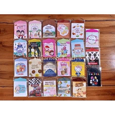 Jual Amplop Lebaran Thr KARAKTER snack lucu unik isi 10 pcs tebal 120 ...