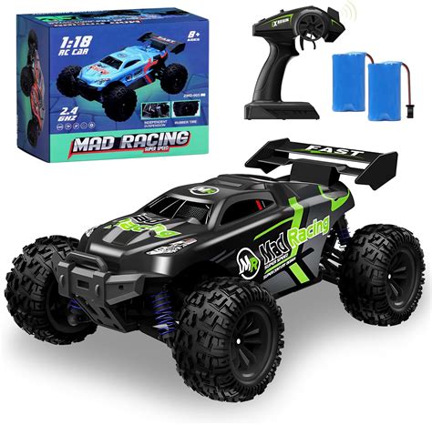 Quapkatt Fast Off Road Remote Control Car, 1:18 Scale All Terrain Rc ...