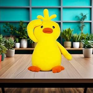 Buy GOLDENHUB TOYS Plush Yellow Chick Soft Toy with Saluting Pose ...