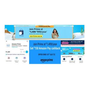 OfferTag: Get Amazon Prime membership worth 1499 for FREE (after ...