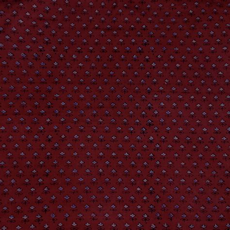 Pre-Cut 1 Meter Pure Cotton Ajrak Rust With Blue Very Tiny Motifs Hand ...