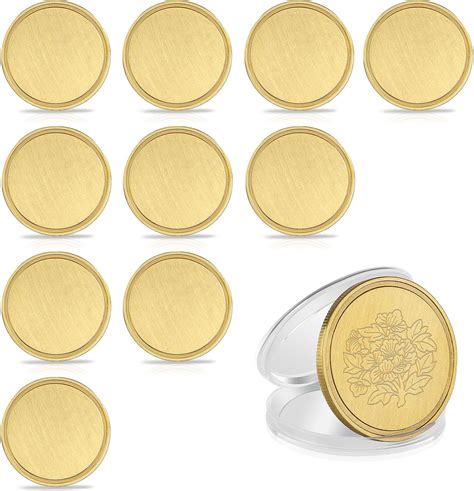 Blank Brass Challenge Coin Laser Engraving Custom Coins Blanks 40 mm ...