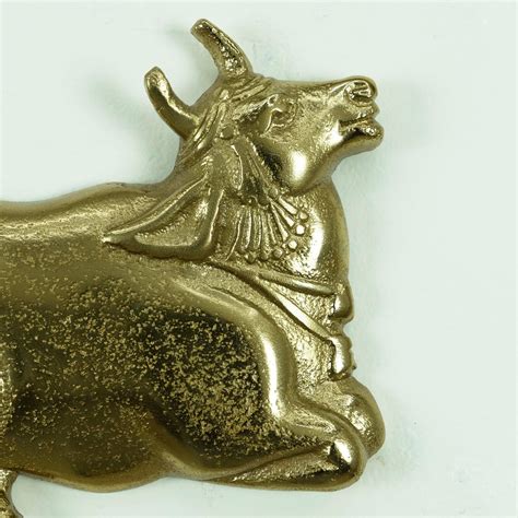 Buy Cows | Pichwai Seated Gold Nandi Wall Decor | Shop at The Purple ...
