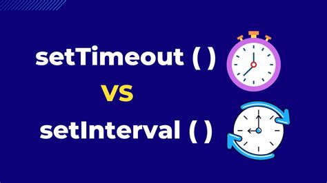 setTimeout vs setInterval JavaScript Methods