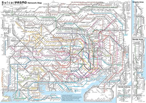 Tokyo rail map - Japan rail map Tokyo (Kantō - Japan)