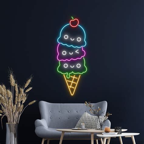 Buy Ice Cream Neon Sign, Ice Cream Led Sign, Ice Cream Led Sign, Custom ...