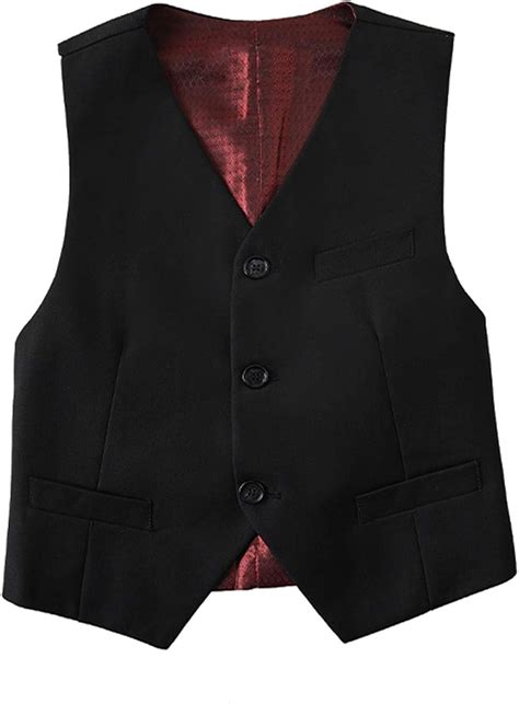 Buy Lycody Kids Vest for Boys 3 Button Formal Suit Vest Online at ...