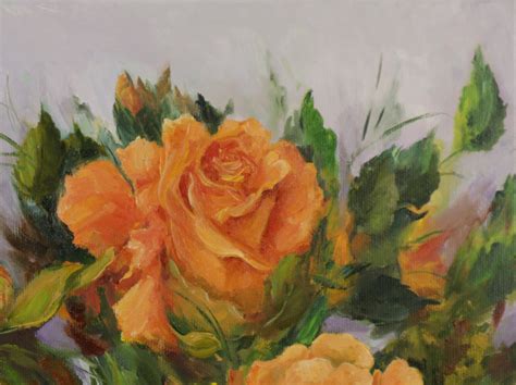 Oil Painting Yellow Roses at Melva Rainey blog