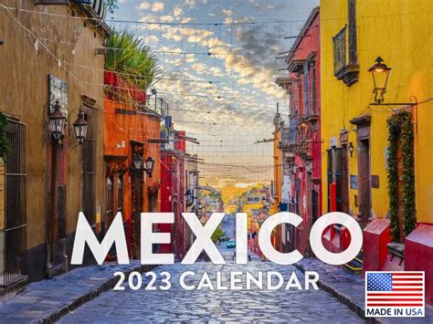 Buy Mexico Calendar 2023 Monthly Wall Hanging Calendar Mexican Decor ...