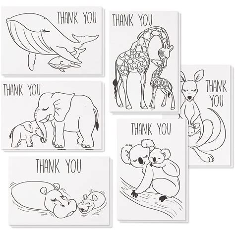 Buy 48 Pack Blank Thank You Cards with Envelopes, Bulk Boxed Set of 6 ...