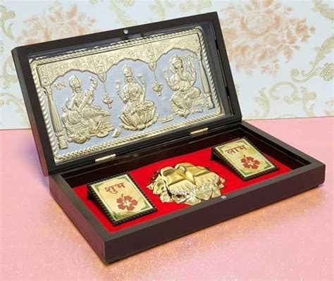 Buy KUSHAL CREATION 24K Gold Plated Ashta Laxmi, Mahalakshmi Photo ...