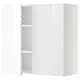 METOD wall cabinet with shelves/2 doors, white/Ringhult white, 80x37x80 ...