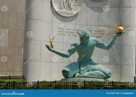 Spirit of Detroit stock photo. Image of detroit, spirit - 27091134