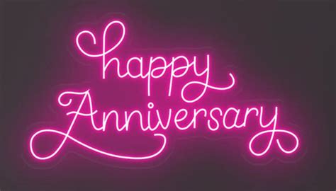 Anniversary Neon Signs – Lets Custom Studio - Custom Neon Signs