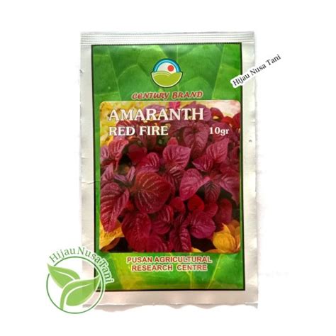 Jual Benih Bayam Merah AMARANTH RED FIRE (10 gr) - Century Brand - Kota ...