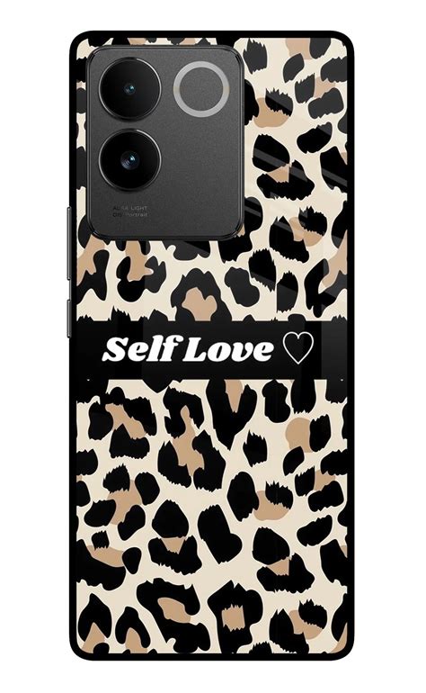 Leopard Print Self Love Vivo T2 Pro 5G Glass Case – Hello Swanky Online ...