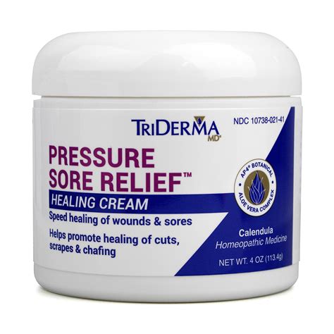 Buy TriDerma MD Pressure Sore Healing Cream for Bed Sores , Ulcers, Pressure Sores, Wound ...