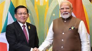 SCO Summit: PM Modi Meets Myanmar's Acting President Min Aung Hlaing ...