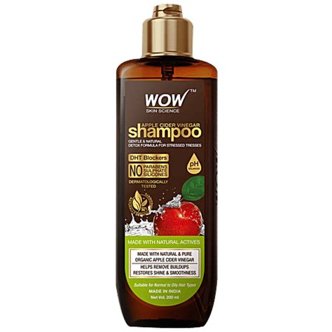 Buy Wow Skin Science Apple Cider Vinegar Shampoo - Gentle & Natural ...