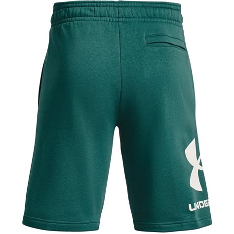 Under Armour | Rival Big Logo Fleece Shorts Mens | Teal/White ...