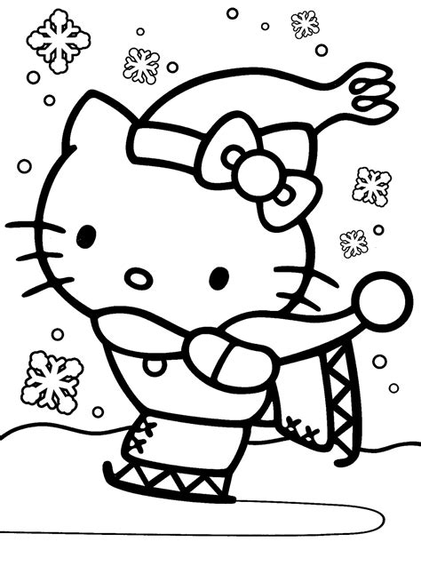 Dibujos para colorear: Hello Kitty para colorear