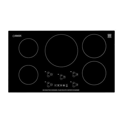 Buy 36 in. Smooth Ceramic Electric Induction Cooktop in Black with 5 ...