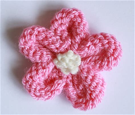 Knit Flower Tutorial 的图像结果