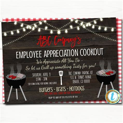 Employee Appreciation Bbq Flyer Template