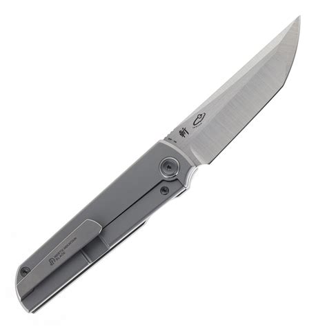 North Mountain Blades LEE Kickstop Folding Knife Flat Titanium Handle ...
