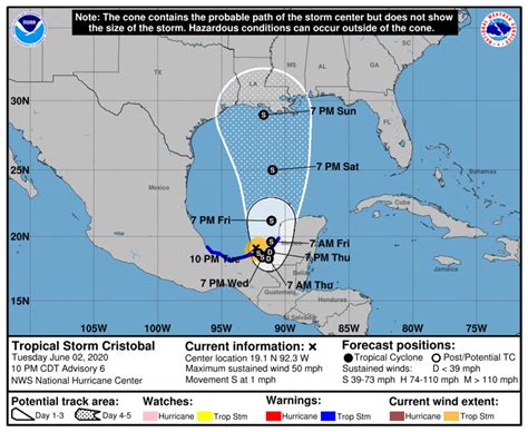 Tropical Storm Cristobal strengthens again in the Gulf; U.S. landfall ...
