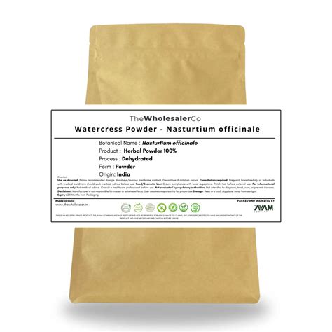 Watercress Powder - Nasturtium officinale- Bulk Supplier ...