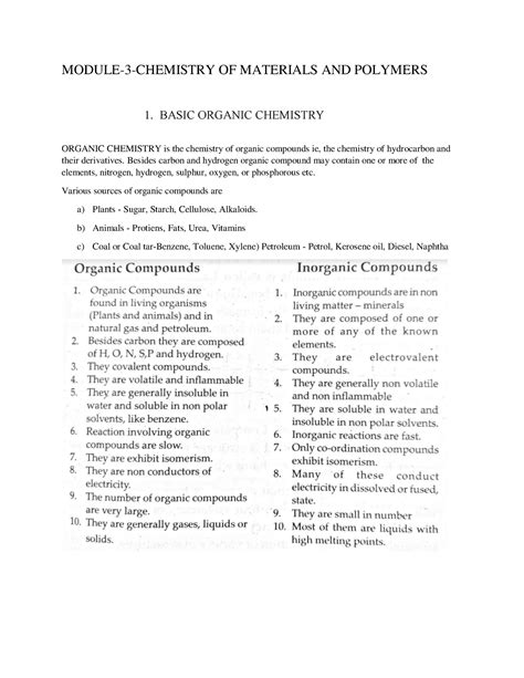 Module 3-organic chemistry Engineering chemistry - MODULE-3-CHEMISTRY ...