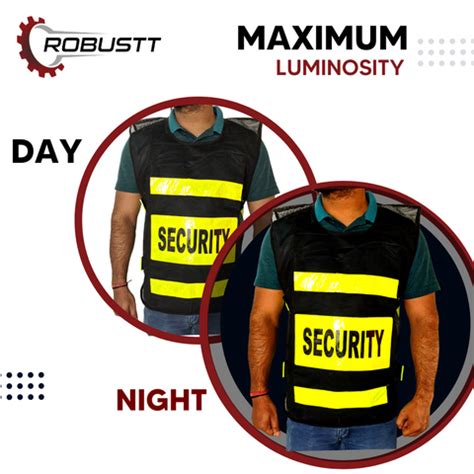 Buy Reflective Security Guard Jacket (Black) Online – Robustt