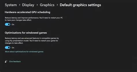 Hardware GPU Scheduling 的图像结果