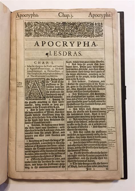 [COMPLETE BOOKS OF THE APOCRYPHA]. [The Holy Bible: conteyning the Old ...