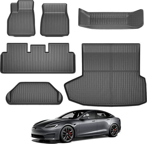 Tesla Model S Floor Mats,All Weather Floor Mats for Tesla Model S 2021 ...
