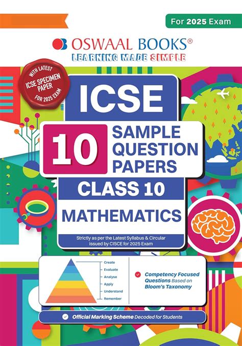 Oswaal ICSE | 10 Sample Question Papers | Class 10 | Mathematics (For ...