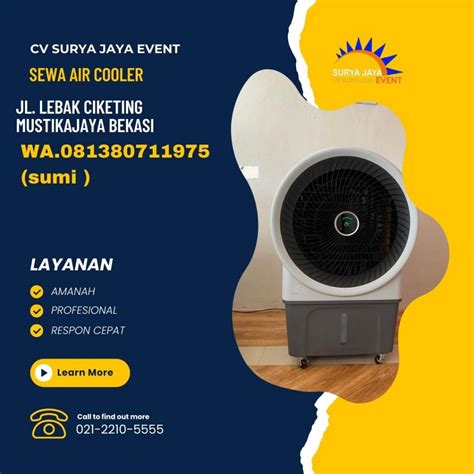 Sewa Air Cooler Dan Misty fan Loww Watt Area Jakarta