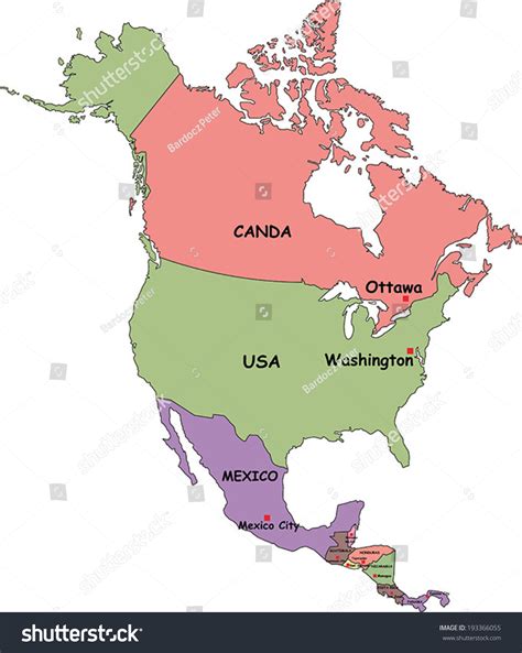 North America Political Map
