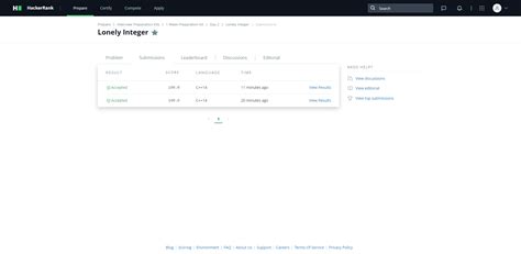 Image result for Lonely Integer HackerRank Solution