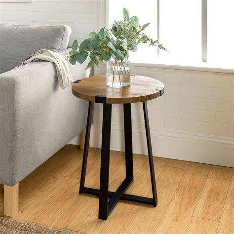 Rustic Oak Side Table - Walker Edison | RC Willey | Side table wood ...