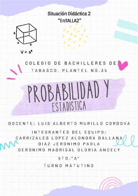 Situacion didactica 2. 5to A - PROBABILIDAD Y ####### I N T E G R A N T ...