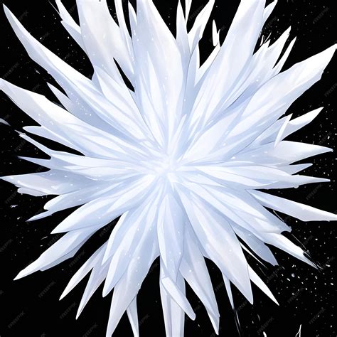 Premium Photo | Ice White color powder explosion on black background