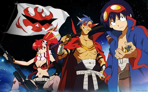 illustration, anime, cartoon, Tengen Toppa Gurren Lagann, Kamina ...