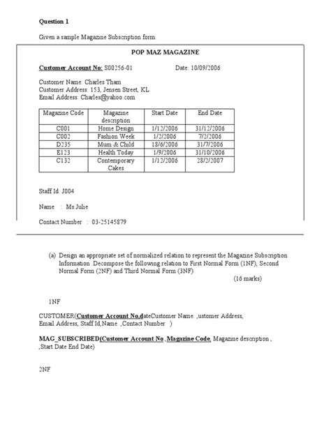 Normalization Example Questions 的图像结果