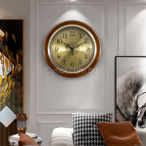 Very High Quality Wood & Metal Body Golden Color Dial Antique Wall ...