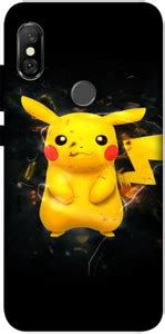LUCKY MOBI.COM Back Cover for Mi REDMI NOTE 6 PRO ( pickachu , cartoons ...