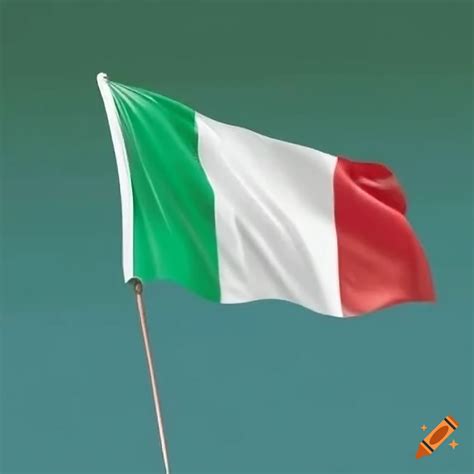 Italian Flag Waving Drawing